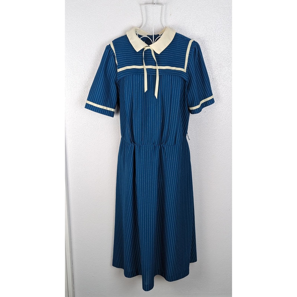 Vintage 70's Prairie Style Midi Dress Sz M